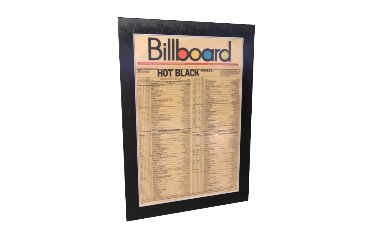 Billboard "Hot Black" Placard